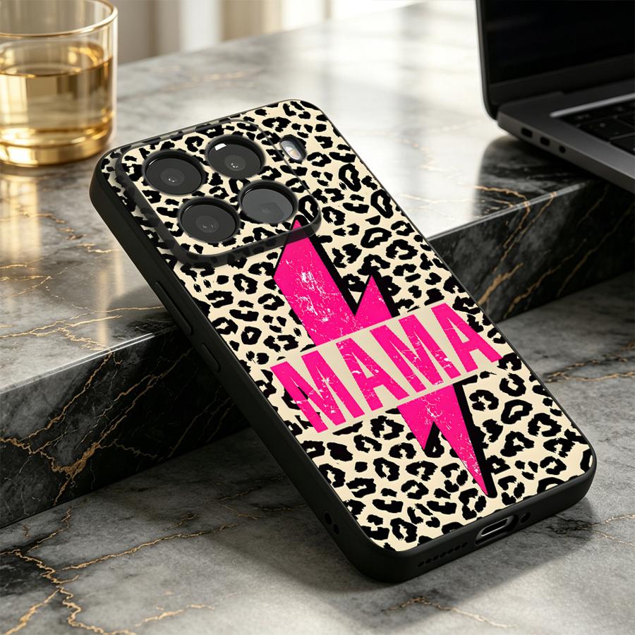 Lanyard Anime Logo - Cover Morbida Rosa Bolt Leopard Mama