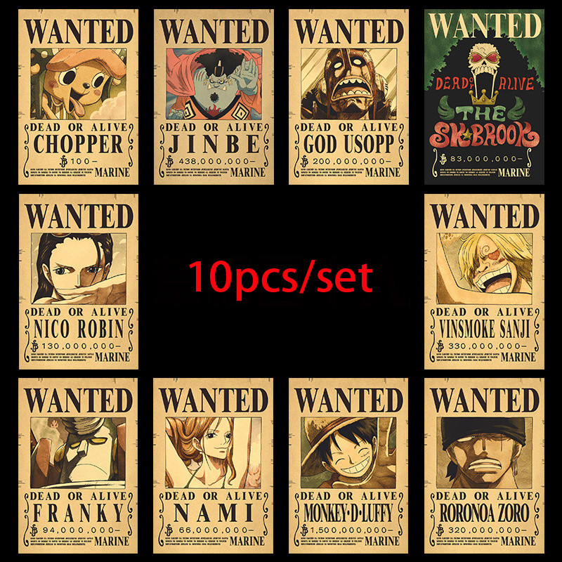 Zoro Anime Merchandise - 10 Pezzi Poster Anime One Piece