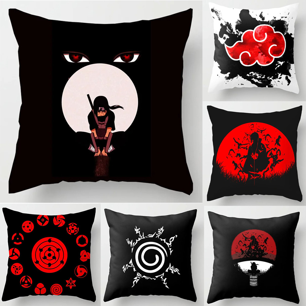 Rare Anime Merchandise - Anime Naruto Federa stampata Nuvola rossa
