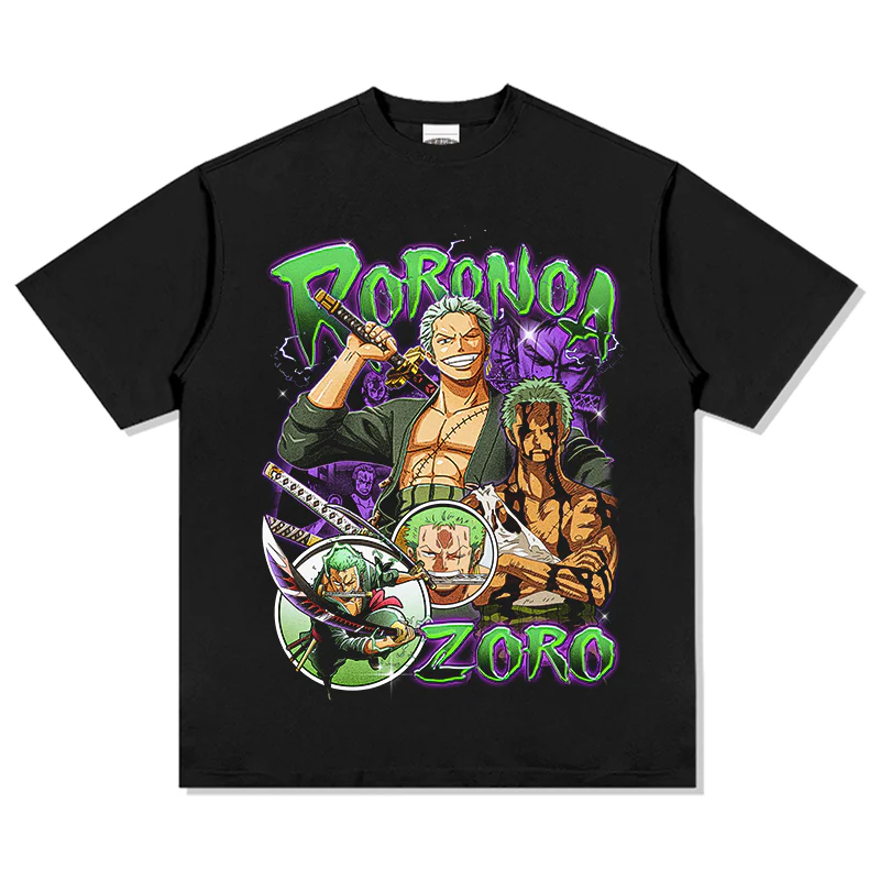 Nuova T-shirt ONE PIECE Zoro c - Zoro Anime Merchandise recensione e prezzo